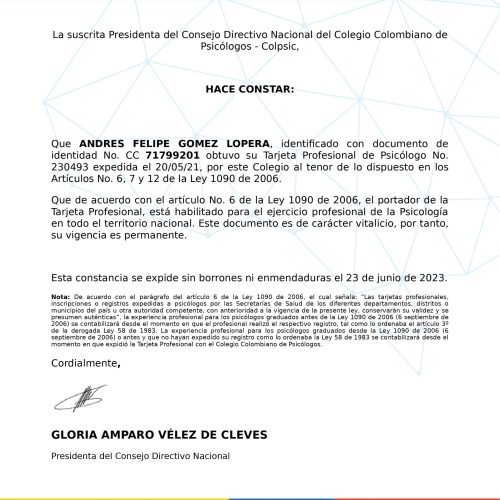certificado de apoyo emocional de mascotas